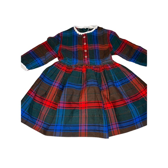 Vintage Cinderella Brand Christmas Plaid Dress toddler - Picture 1 of 8